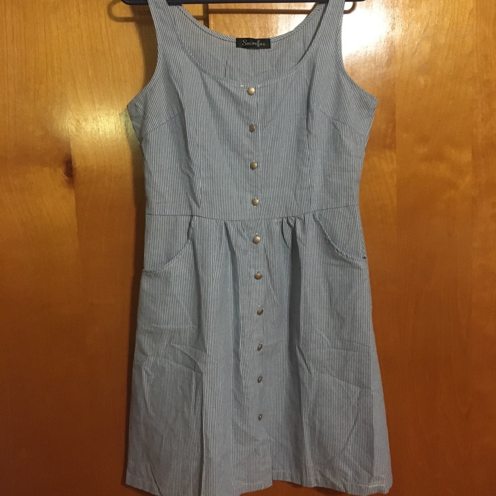 Linen button up Fit and Flare Dress